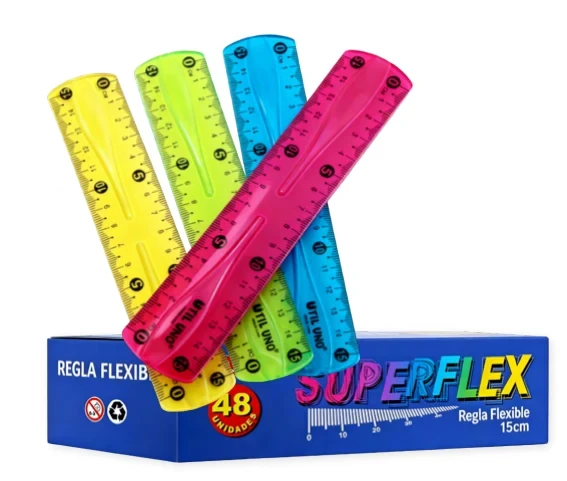 Regla flexible Superflex corta