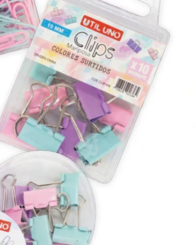 Clips mariposa